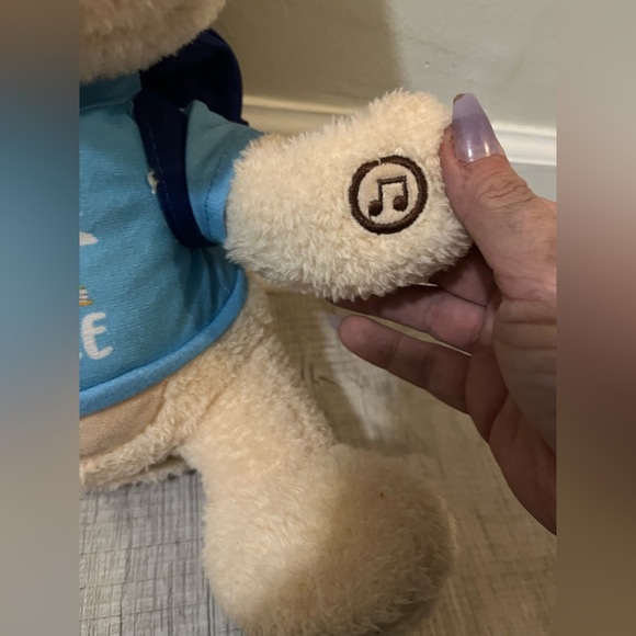 Spark Create Imagine Musical Light Up Tan Bear w/Blue Explore Backpack 14" Plush - Picture 5 of 11